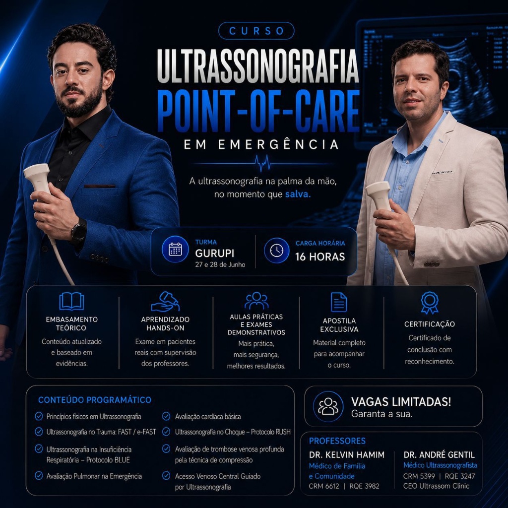 Curso Ultrassonografia Point-of-Care em Emergência